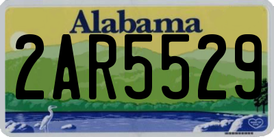 AL license plate 2AR5529