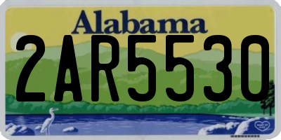 AL license plate 2AR5530
