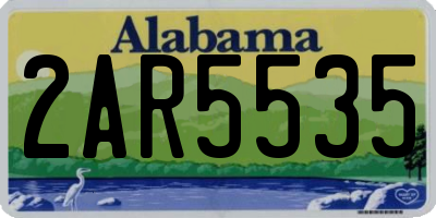 AL license plate 2AR5535
