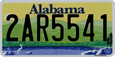 AL license plate 2AR5541