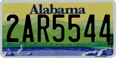 AL license plate 2AR5544