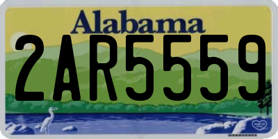 AL license plate 2AR5559