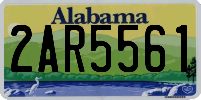 AL license plate 2AR5561