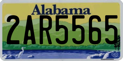 AL license plate 2AR5565