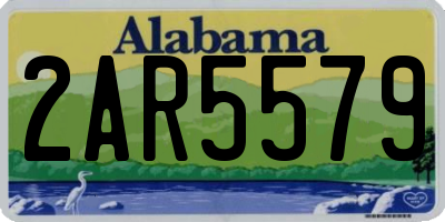 AL license plate 2AR5579