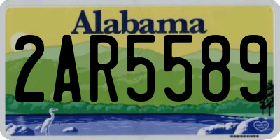 AL license plate 2AR5589