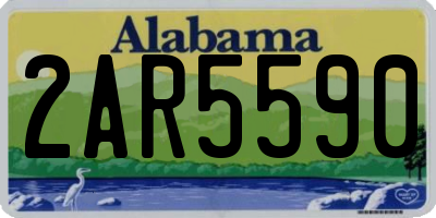 AL license plate 2AR5590