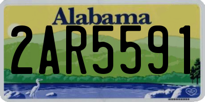 AL license plate 2AR5591