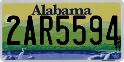 AL license plate 2AR5594