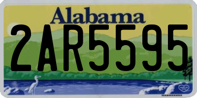 AL license plate 2AR5595