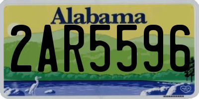 AL license plate 2AR5596