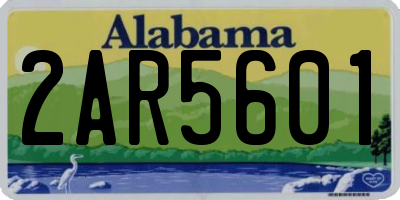 AL license plate 2AR5601