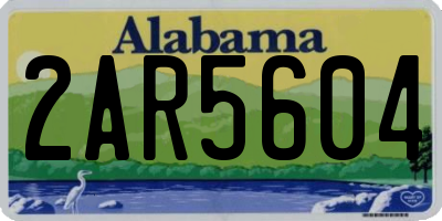AL license plate 2AR5604