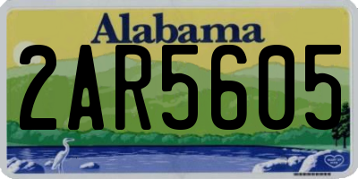 AL license plate 2AR5605