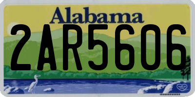 AL license plate 2AR5606