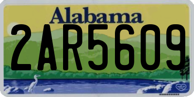 AL license plate 2AR5609