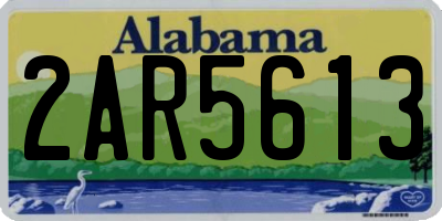 AL license plate 2AR5613