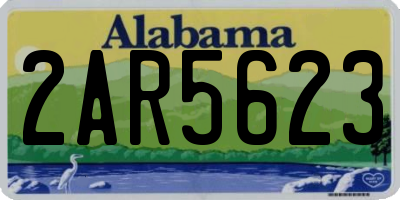 AL license plate 2AR5623
