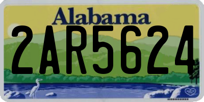 AL license plate 2AR5624