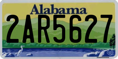 AL license plate 2AR5627