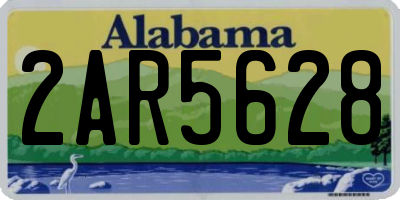 AL license plate 2AR5628