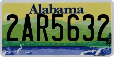 AL license plate 2AR5632
