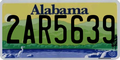 AL license plate 2AR5639