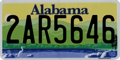 AL license plate 2AR5646