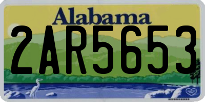 AL license plate 2AR5653