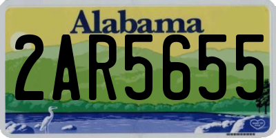 AL license plate 2AR5655