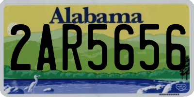 AL license plate 2AR5656