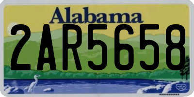 AL license plate 2AR5658