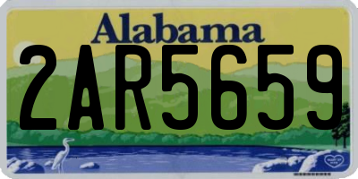 AL license plate 2AR5659