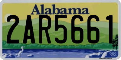AL license plate 2AR5661
