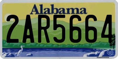 AL license plate 2AR5664