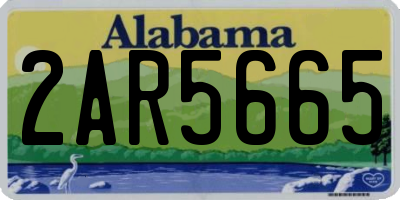 AL license plate 2AR5665