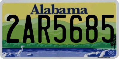 AL license plate 2AR5685