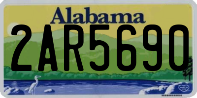 AL license plate 2AR5690
