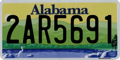 AL license plate 2AR5691
