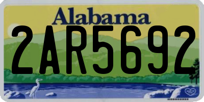 AL license plate 2AR5692