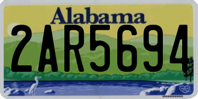 AL license plate 2AR5694