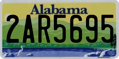 AL license plate 2AR5695