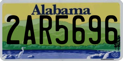 AL license plate 2AR5696