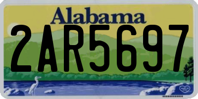 AL license plate 2AR5697