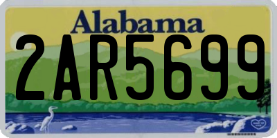 AL license plate 2AR5699