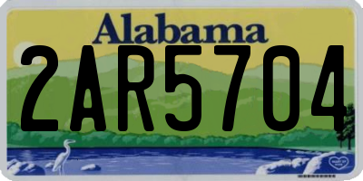 AL license plate 2AR5704