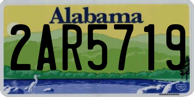 AL license plate 2AR5719