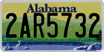 AL license plate 2AR5732
