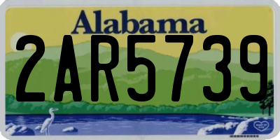 AL license plate 2AR5739