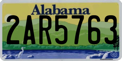AL license plate 2AR5763